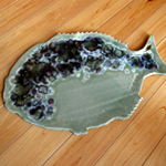 魚の陶板